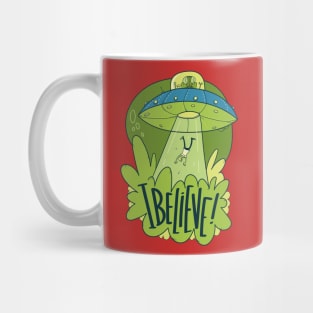 UFO Abduction I Believe Alien Mug